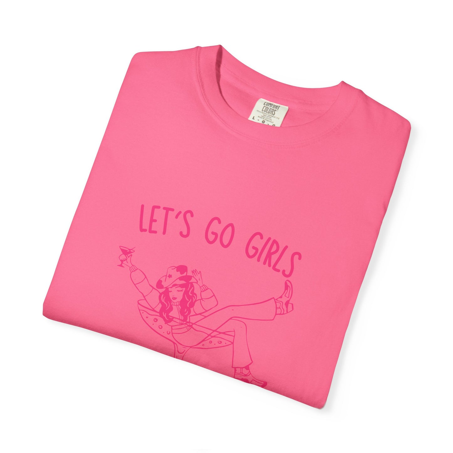 Let's Go Girls Tee — Retro Cocktail Graphic T-Shirt for Bachelorette & Girls’ Night