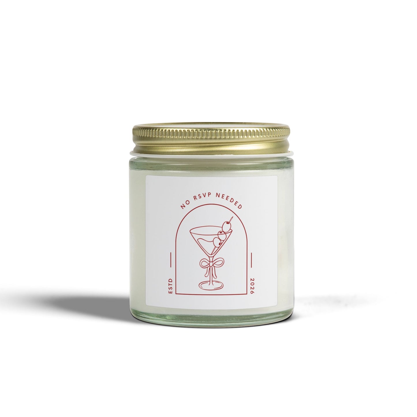 No RSVP Needed Scented Candle — Coconut Apricot Wax (4oz)