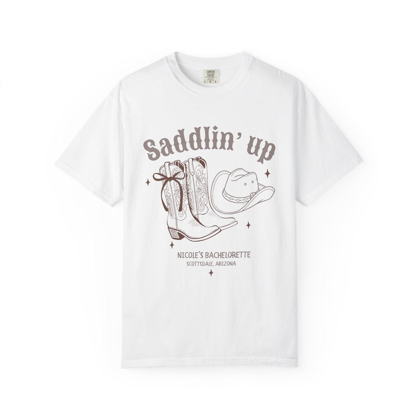 Saddlin' Up Cowboy Bachelorette T-Shirt