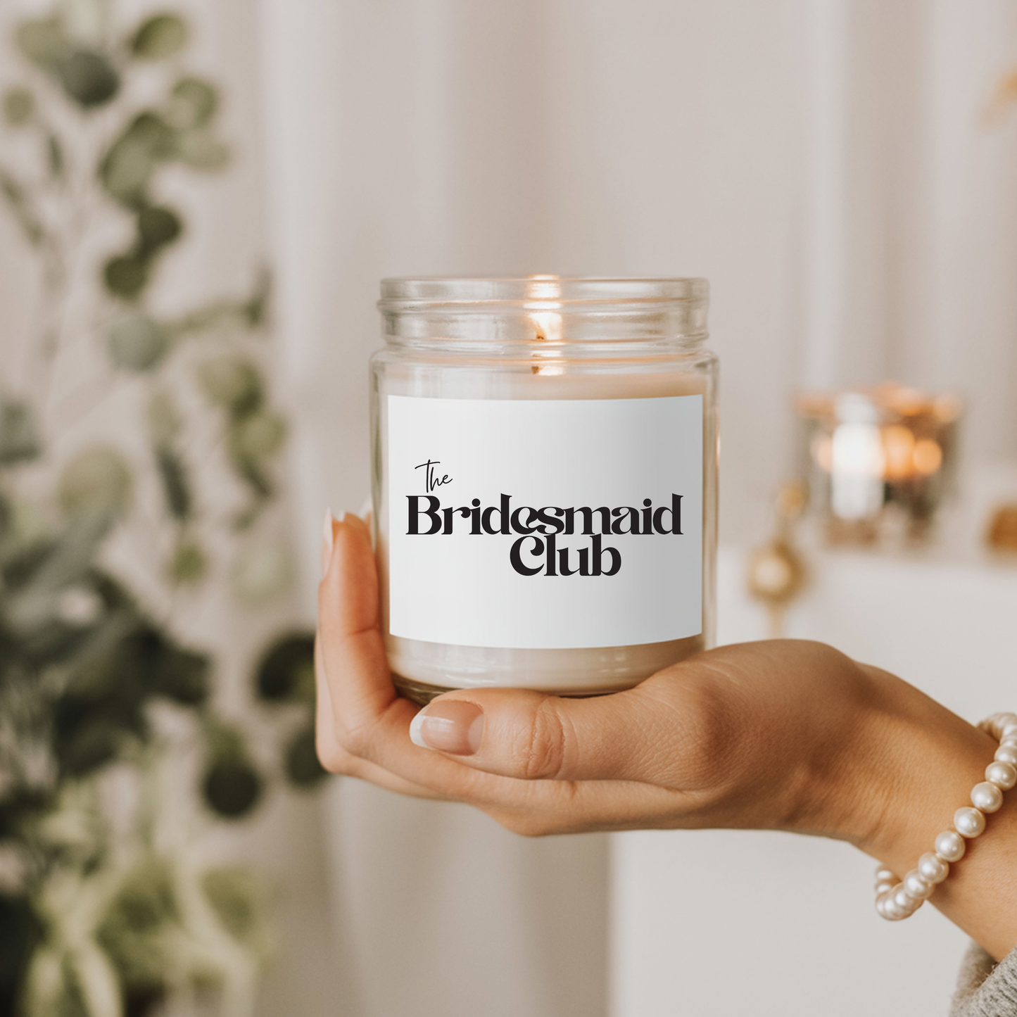 Bridesmaid Club Scented Candle — Coconut Apricot Wax (4oz)