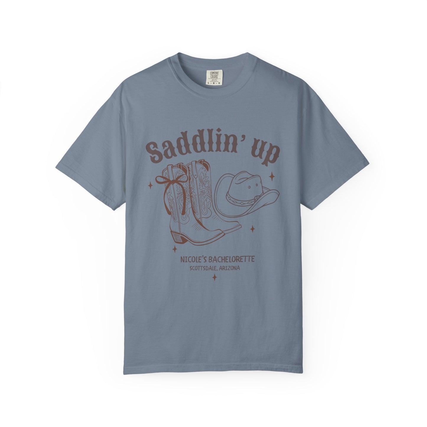 Saddlin' Up Cowboy Bachelorette T-Shirt