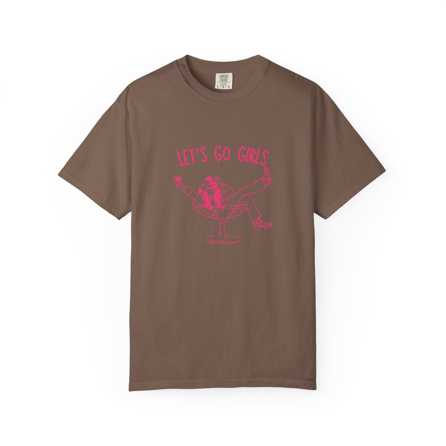 Let's Go Girls Tee — Retro Cocktail Graphic T-Shirt for Bachelorette & Girls’ Night