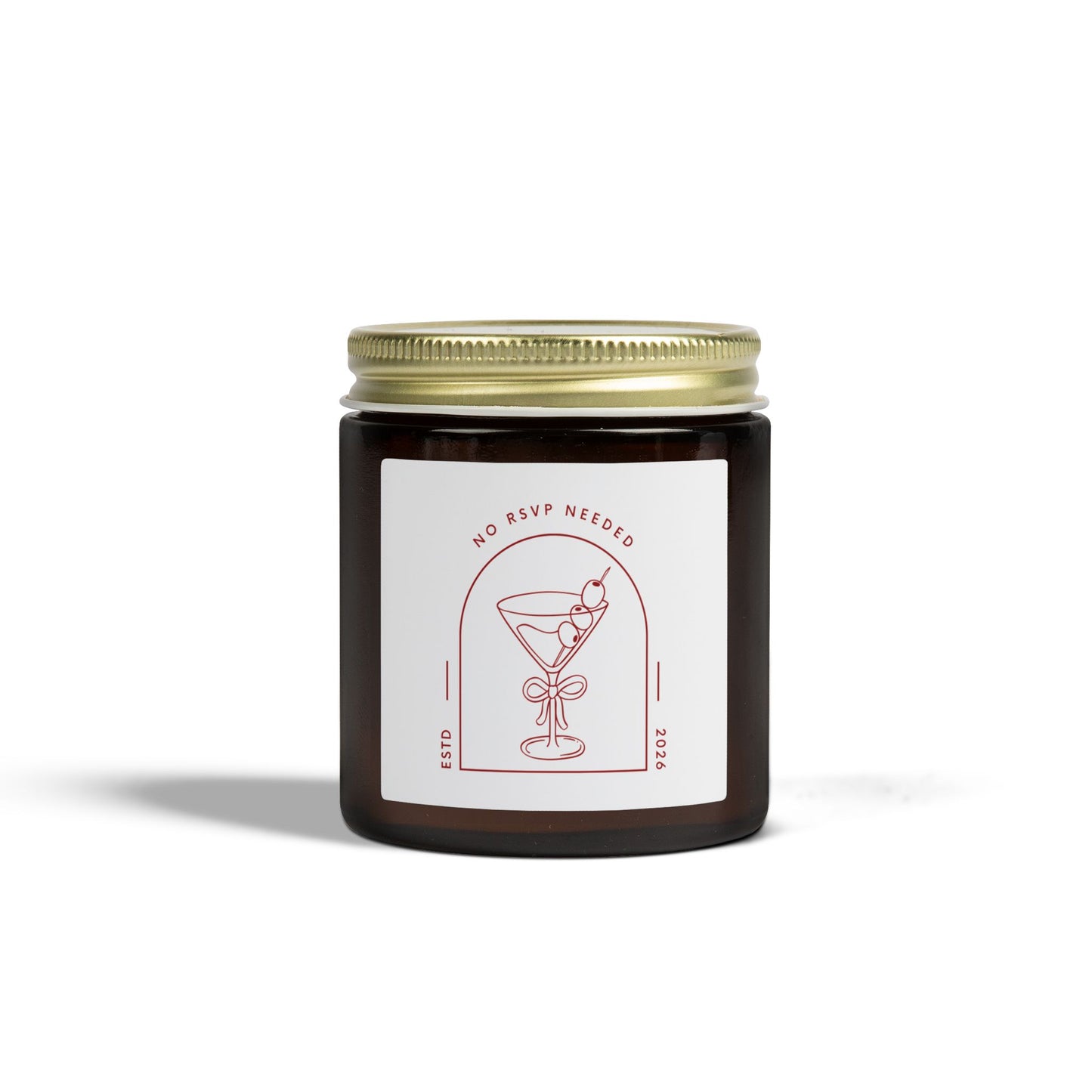 No RSVP Needed Scented Candle — Coconut Apricot Wax (4oz)