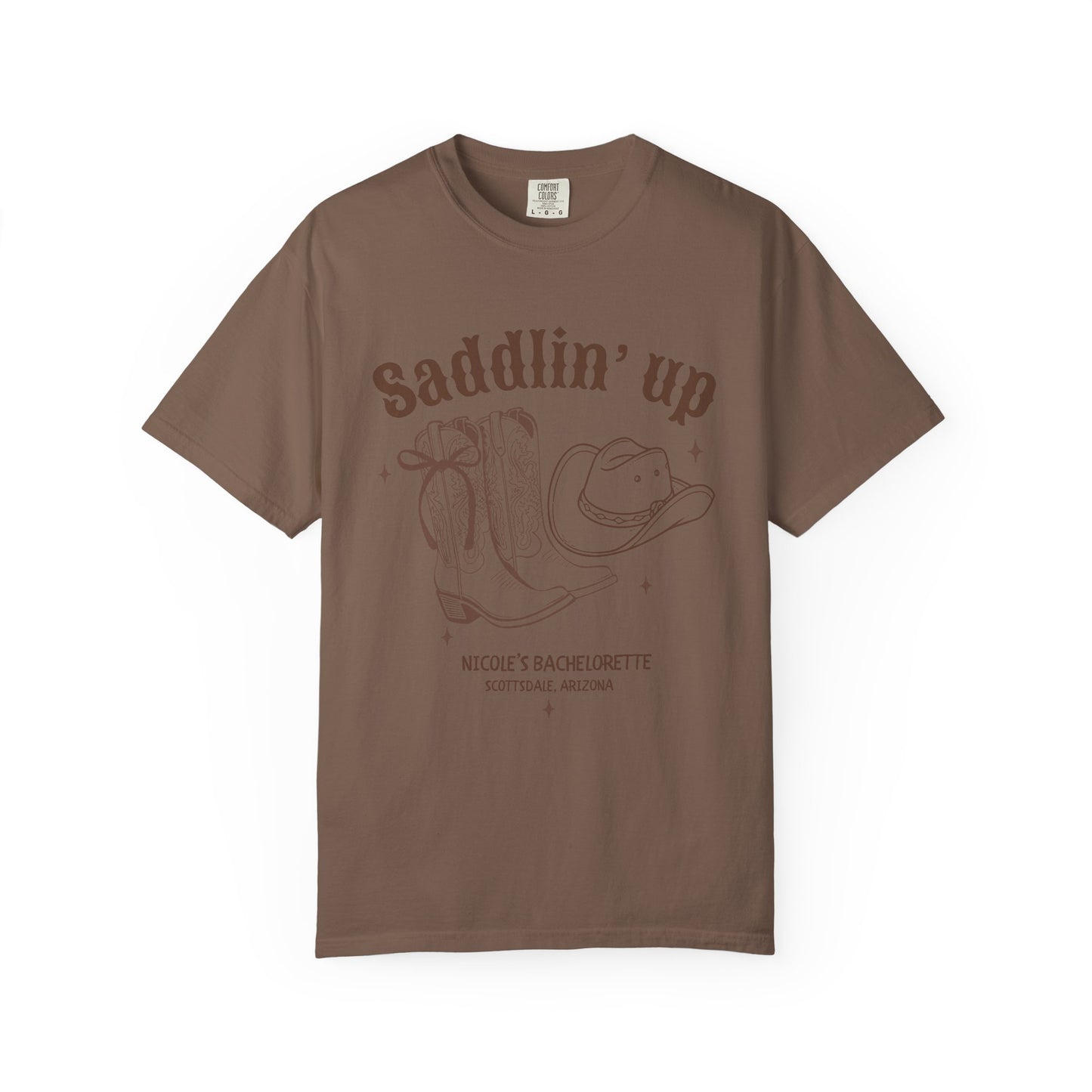 Saddlin' Up Cowboy Bachelorette T-Shirt