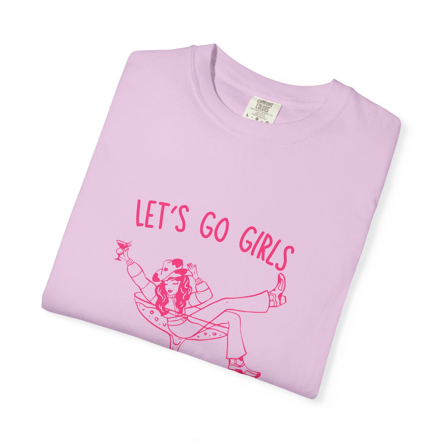 Let's Go Girls Tee — Retro Cocktail Graphic T-Shirt for Bachelorette & Girls’ Night