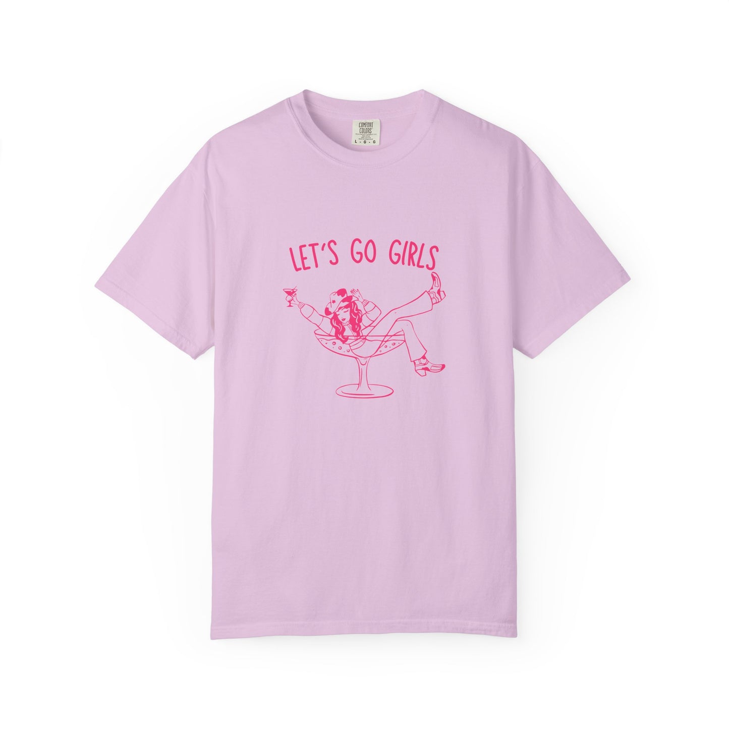 Let's Go Girls Tee — Retro Cocktail Graphic T-Shirt for Bachelorette & Girls’ Night